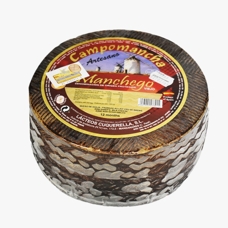 Queso Manchego Viejo Campomancha - Maduración 9 a 12 meses